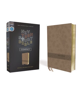Zondervan NIV Teen Study Bible/Compact (Comfort Print)-Brown Leathersoft