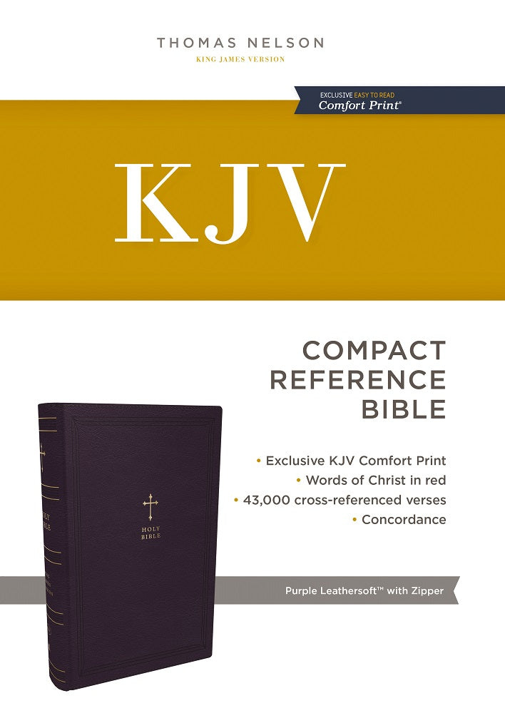KJV Holy Bible, Compact Reference Bible, 43,000 CrossReferences, Red