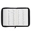 Black Faux Leather King James Version Pocket Bible with Zippered Closure