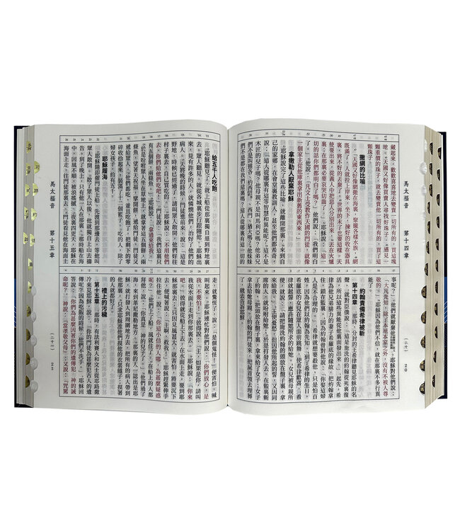 聖經．和合本．9系列．大字．精裝索引（幾何藍）