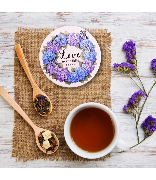 吸水杯墊——愛不止息