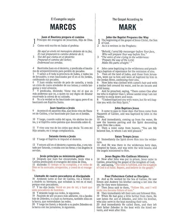 Biblia Bilingüe RVR 1960-NKJV, Enc. Dura (RVR 1960-NKJV Bilingual Bible, Hardcover)