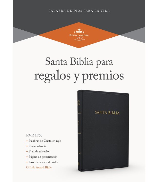 Span-RVR 1960 Gift And Award Bible-Black Imitation Leather (Biblia Para Regalos Y Premios)