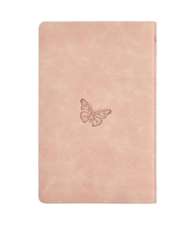 Dusty Pink Floral Faux Leather King James Version Gift Edition Bible