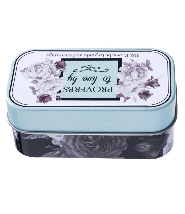 Proverbs to Live By Scripture Promise Cards in a Gift Tin | 鐵盒裝箴言應許金句卡