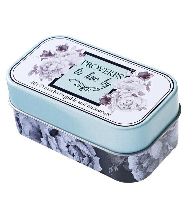 Proverbs to Live By Scripture Promise Cards in a Gift Tin | 鐵盒裝箴言應許金句卡