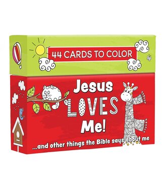 Christian Art Gifts Jesus Loves Me Boxed Coloring Cards | 耶穌愛我盒裝填色卡