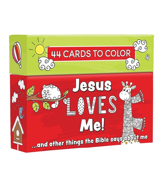 Jesus Loves Me Boxed Coloring Cards | 耶穌愛我盒裝填色卡