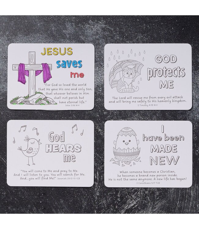 Jesus Loves Me Boxed Coloring Cards | 耶穌愛我盒裝填色卡