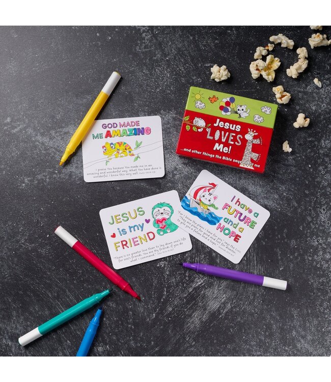 Jesus Loves Me Boxed Coloring Cards | 耶穌愛我盒裝填色卡