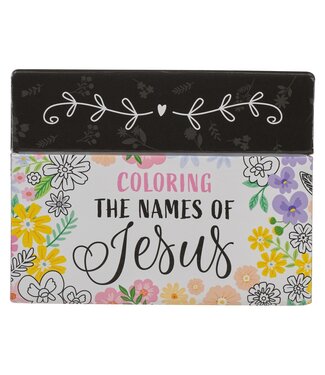 Christian Art Gifts Coloring the Names of Jesus Boxed Cards | 耶穌名字——盒裝填色卡