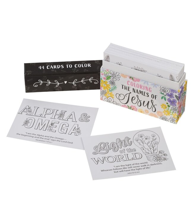 Coloring the Names of Jesus Boxed Cards | 耶穌名字——盒裝填色卡