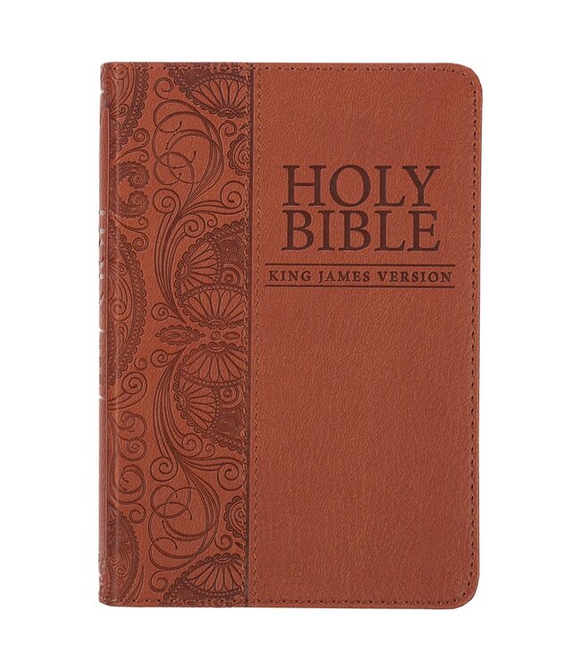 Toffee Brown Faux Leather King James Version Pocket Bible