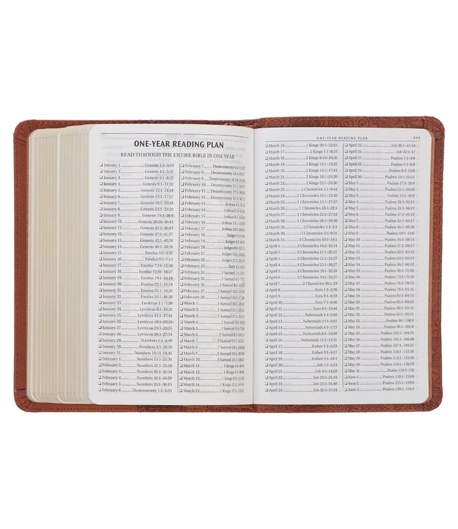 Toffee Brown Faux Leather King James Version Pocket Bible