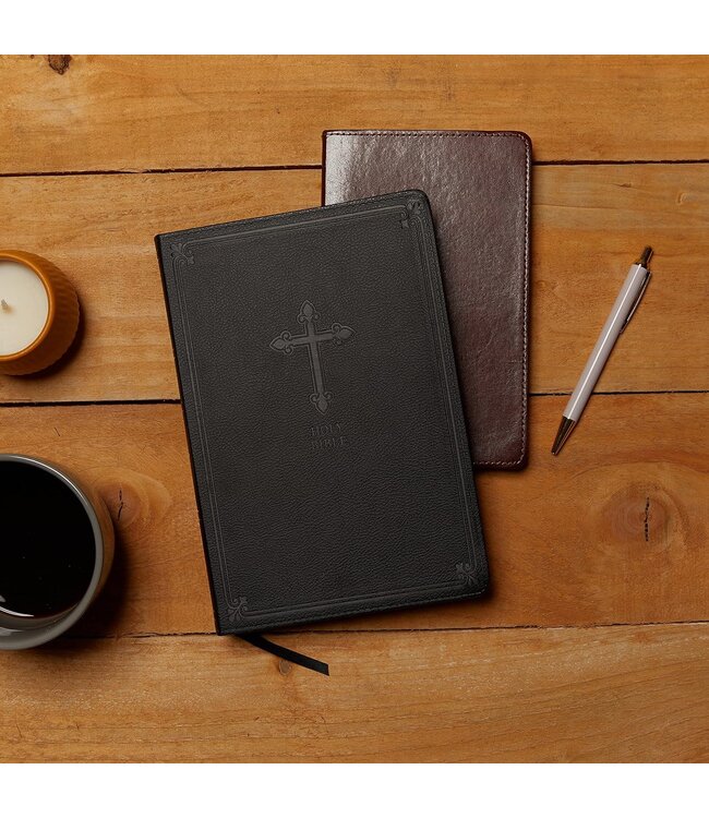 KJV, Value Thinline Bible, Large Print, Leathersoft, Black, Comfort Print