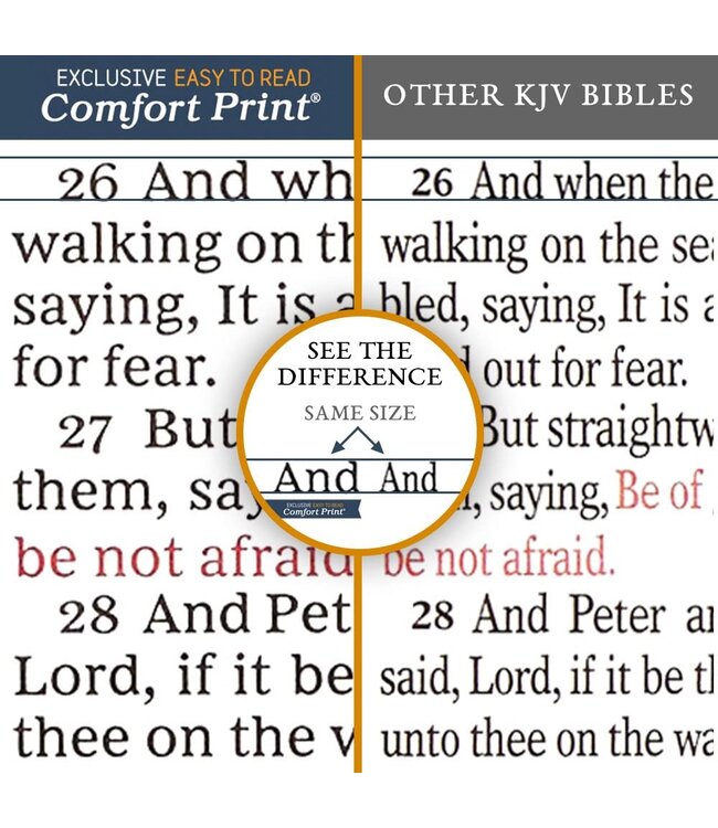 KJV, Value Thinline Bible, Large Print, Leathersoft, Black, Comfort Print