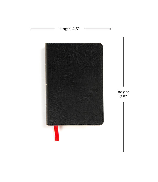 KJV Large Print Compact Reference Bible-Black LeatherTouch