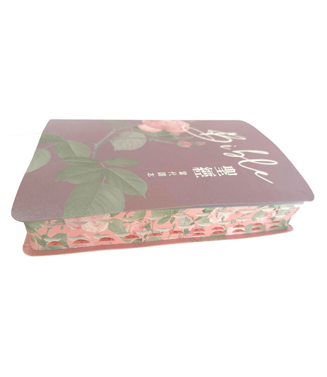 聖經．當代譯本．7系列．彩繪皮面索引（清新粉）