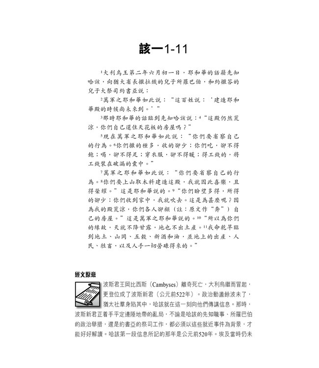 國際釋經應用系列37 38：哈該書、撒迦利亞書（繁體） | 	NIV Application Commentary: Haggai, Zechariah, Traditional Chinese, Paperback