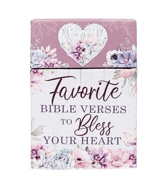 Christian Art Gifts Favorite Bible Verses to Bless Your Heart Box of Blessings | 祝福金句卡