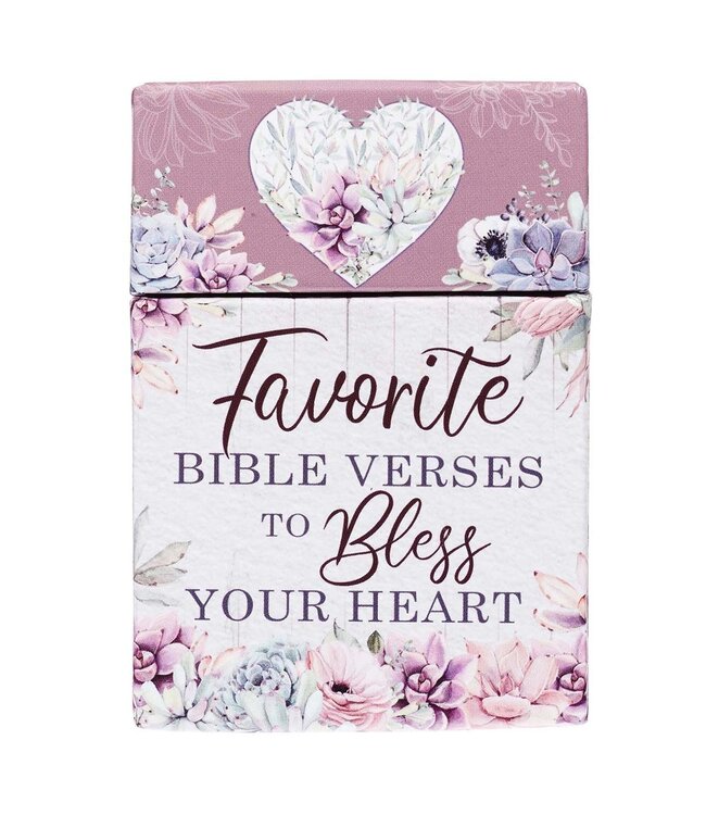 Favorite Bible Verses to Bless Your Heart Box of Blessings | 祝福金句卡