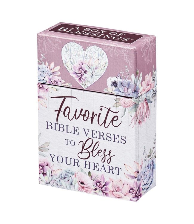 Favorite Bible Verses to Bless Your Heart Box of Blessings | 祝福金句卡