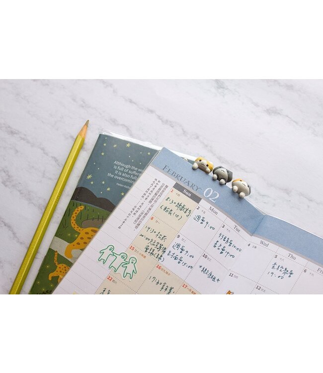 2026校園週曆【新標竿】好幸虎 | 48K月計畫膠皮騎馬釘