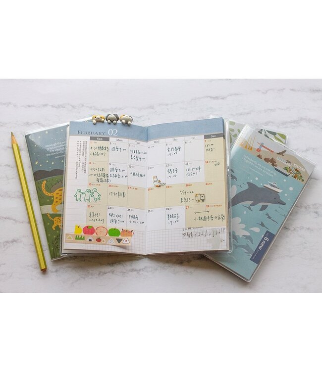 2026校園週曆【新標竿】好幸虎 | 48K月計畫膠皮騎馬釘