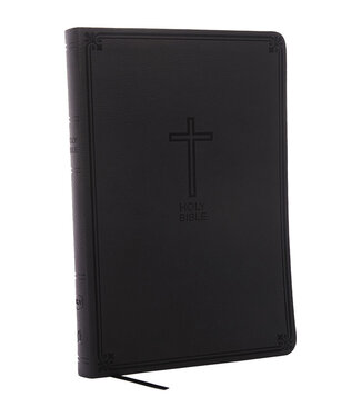 Thomas Nelson Publishers NKJV Thinline Bible/Large Print (Comfort Print)-Charcoal Leathersoft