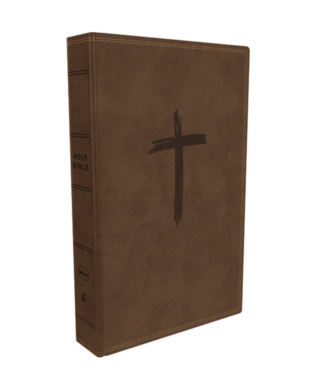 NKJV Holy Bible For Kids (Comfort Print)-Brown Leathersoft