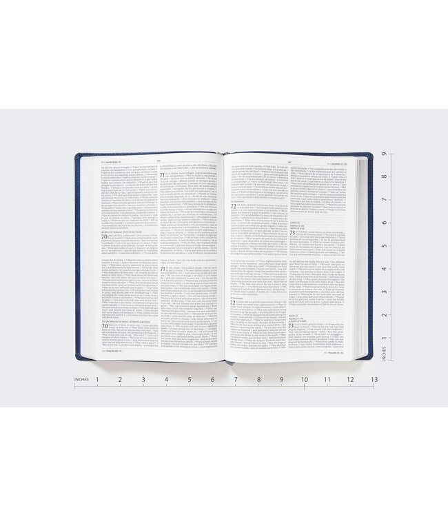 Niv/NVI Bilingual Bible, Revised Text 2022, Leathersoft, Navy / Niv/Nvi, Biblia Bilingüe, Revisión 2022, Leathersoft, Azul Añil