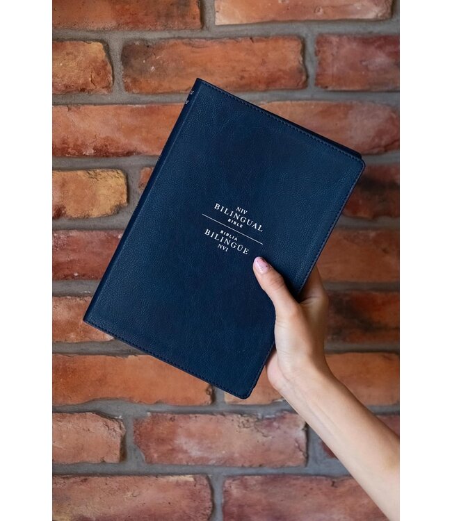 Niv/NVI Bilingual Bible, Revised Text 2022, Leathersoft, Navy / Niv/Nvi, Biblia Bilingüe, Revisión 2022, Leathersoft, Azul Añil