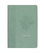 Faith Teal Floral Faux Leather Classic Journal - 2 Corinthians 5:7 | 仿皮筆記本