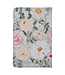 He Restores My Soul Green Floral Faux Leather Hardcover Notebook with Elastic Closure - Psalm 23:3 | 仿皮硬面筆記本，附彈性束帶封口