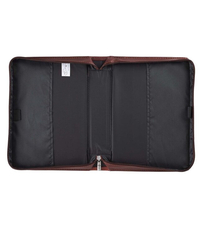 John 3:16 Two-Tone Brown Faux Leather Bible Cover With Cross | 仿皮聖經套
