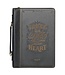 Trust in the Lord Black and Gray Faux Leather Fashion Bible Cover - Proverbs 3:5 | 仿皮聖經套