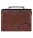 Crown of Thorns Brown Faux Leather Classic Bible Cover - Isaiah 53:3 | 仿皮聖經套