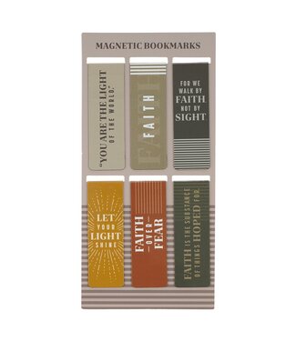 Christian Art Gifts Faith and Light Magnetic Bookmark Set | 磁性書籤套裝