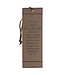 The Plans Cocoa Brown and Taupe Faux Leather Bookmark - Jeremiah 29:11 | 仿皮書籤