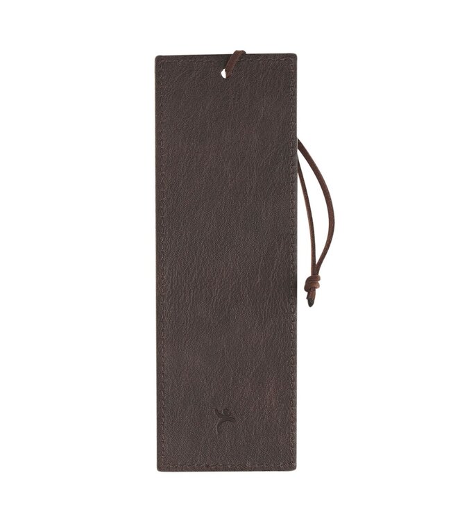 The Plans Cocoa Brown and Taupe Faux Leather Bookmark - Jeremiah 29:11 | 仿皮書籤