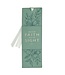 Faith Teal Floral Faux Leather Bookmark - 2 Corinthians 5:7 | 仿皮書籤