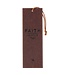 Faith Can Move Mountains Brown Faux Leather Bookmark - Matthew 17:20 | 仿皮書籤