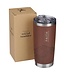 Faith Brown Stainless Steel Travel Tumbler - Matthew 17:20 | 不鏽鋼旅行杯
