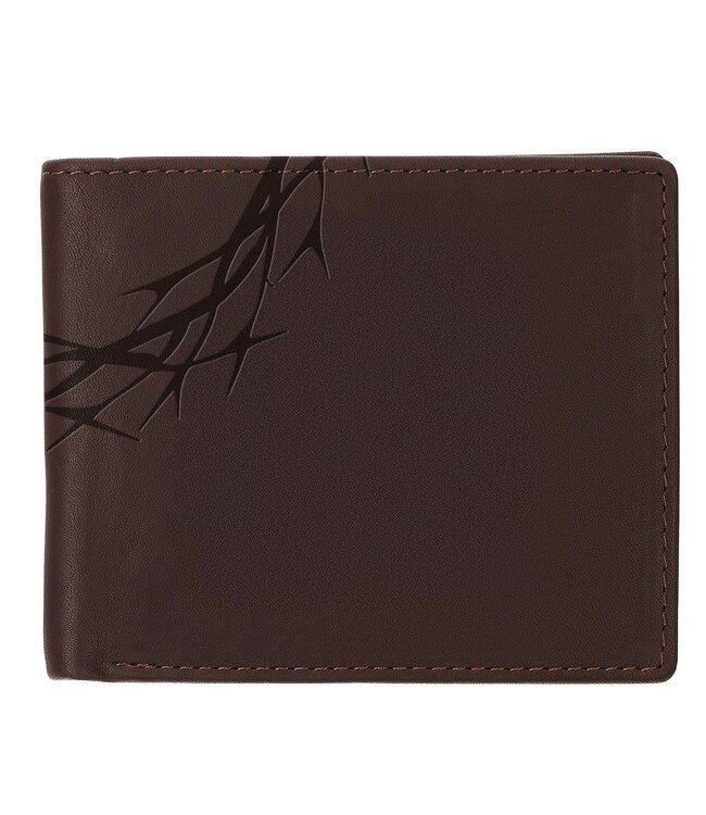 Crown of Thorns Espresso Brown Genuine Leather Wallet | 真皮錢包