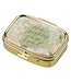 He Restores My Soul Green Floral Pill Case - Psalm 23:3 | 便攜藥盒