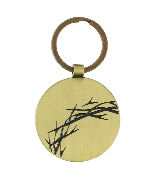 Amazing Grace Antique Gold Metal Keychain | 金屬鑰匙圈