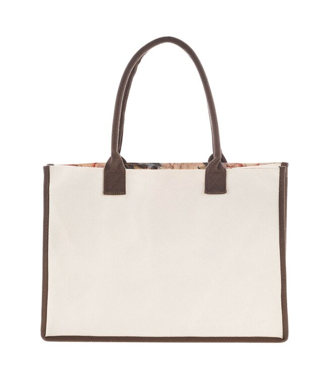 Be Strong and Courageous Floral Canvas Tote Bag - Joshua 1:9 | 帆布手提袋