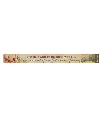 Christian Art Gifts Word of Our God Endures Forever Large Magnetic Strip - Isaiah 40:8 | 大條冰箱貼