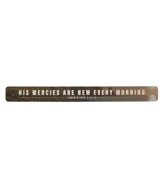 Christian Art Gifts His Mercies Are New Large Magnetic Strip - Lamentations 3:22–23 | 大條冰箱貼