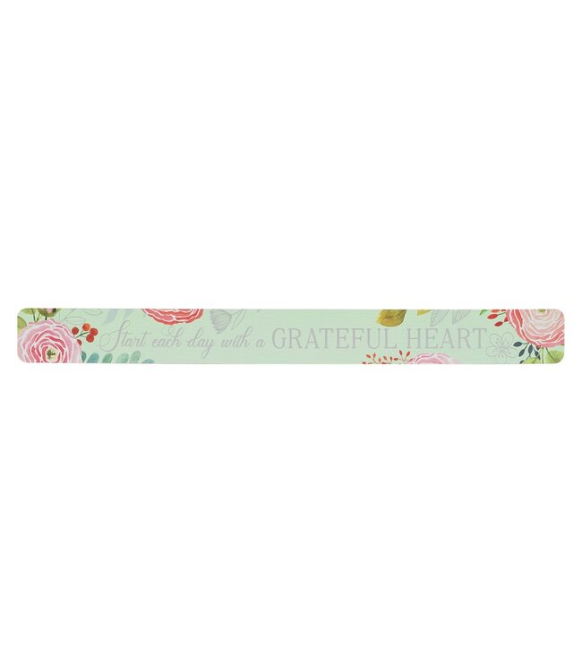 A Grateful Heart Pink Floral Large Magnetic Strip | 大條冰箱貼